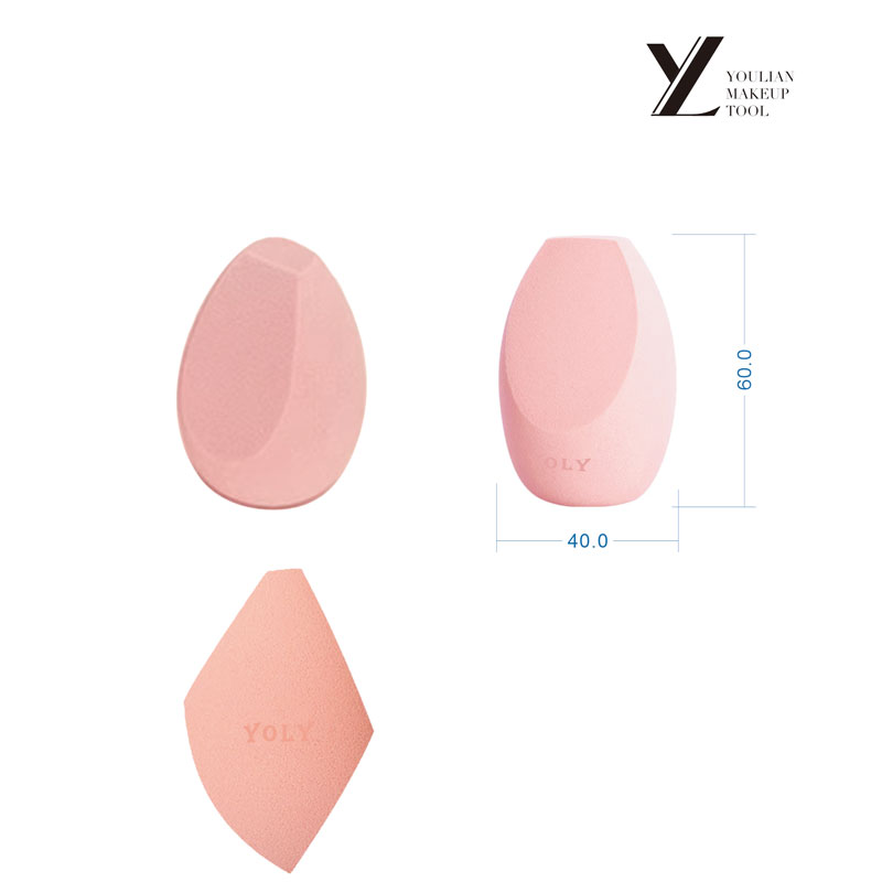 PU esponja de maquillaje biselada